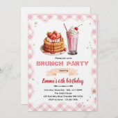 Birthday Brunch party Invitation 招待状 (正面/裏面)