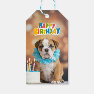 Birthday Bulldog ギフトタグ