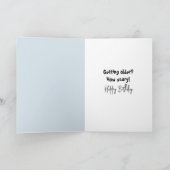 Birthday Bunny In a Deep Snowdrift カード (内部)