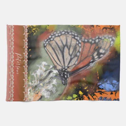 Birthday Butterfly キッチンタオル (横)