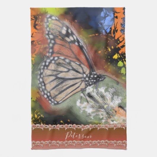 Birthday Butterfly キッチンタオル (縦)