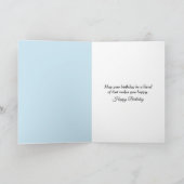 Birthday Butterfly Delivering Mail カード (内部)