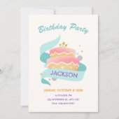 Birthday cake  招待状 (正面)