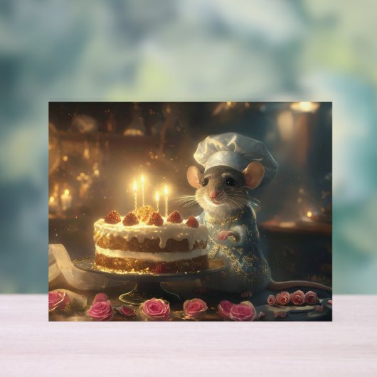 Birthday Cake by Fabulous Mice Baker アクリルサイン (ニュートラル)