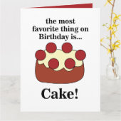 Birthday Cake Party カード (黄色い花)