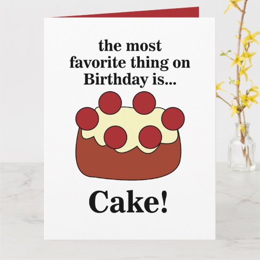 Birthday Cake Party カード (黄色い花)