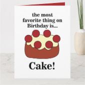 Birthday Cake Party カード (正面)