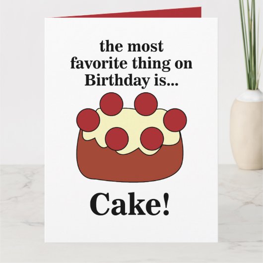 Birthday Cake Party カード (正面)