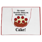Birthday Cake Party ラージペーパーバッグ (正面)
