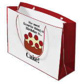 Birthday Cake Party ラージペーパーバッグ (裏面アングル)