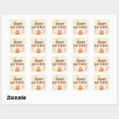 Birthday cake stickers or envelope seals スクエアシール (シート)