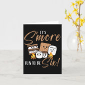 Birthday Campfire Marshmallow It's S'more Fun To B カード (黄色い花)