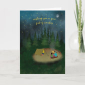 Birthday Camping Under the Stars カード (正面)