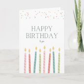 Birthday Candle Greeting Card カード (正面)