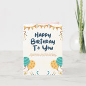 birthday card カード (正面)