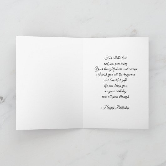 Birthday Card カード (内部)