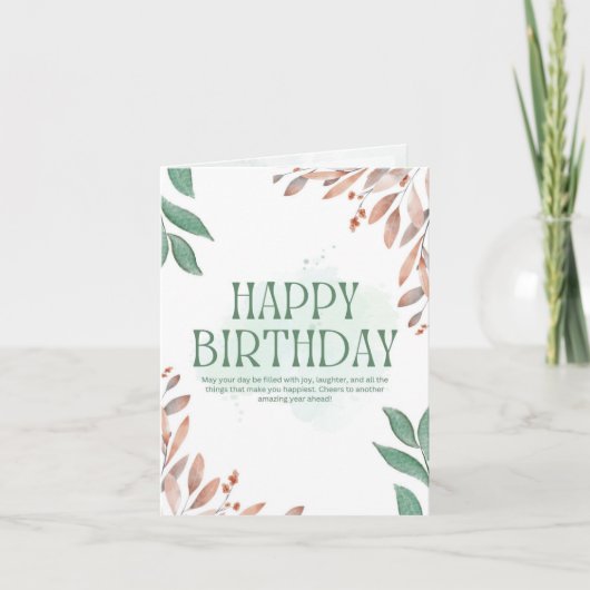 birthday card カード (正面)