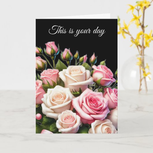 Birthday Card カード (黄色い花)