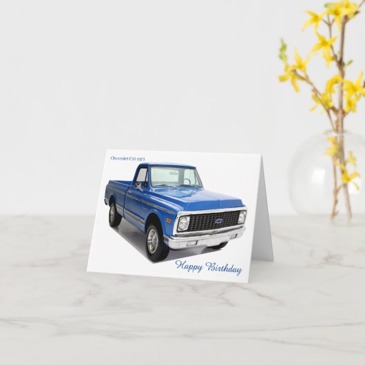 Birthday Card カード (黄色い花)