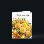 Birthday Card カード<br><div class="desc">Birthday card is shown with a pretty floral bouquet print. 
Card has a special message inside for a loved one.
Customize this card or buy as is.




Licensed Image</div>