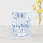 birthday card カード (黄色い花)