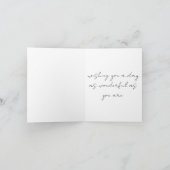 Birthday Card | 水彩花柄 サンキューカード (内部)