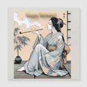 Birthday Card 01 - Elegant Japanese Oiran Theme (正面)