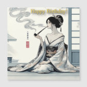 Birthday Card 02 - Elegant Japanese Oiran Theme (正面)