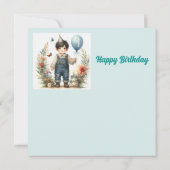 BIRTHDAY CARD ~ 1 Year Old Boy ~ (裏面)