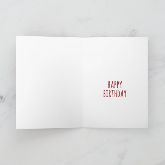 Birthday Card Bear Fight カード (内部)