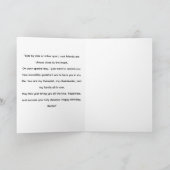 Birthday Card Best Friends Typography Floral カード (内部)