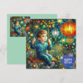 BIRTHDAY CARD ~ Contented Young Boy ~ (正面/裏面)