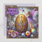 BIRTHDAY CARD ~ Fairy And Decorated Egg  ~ (正面/裏面)