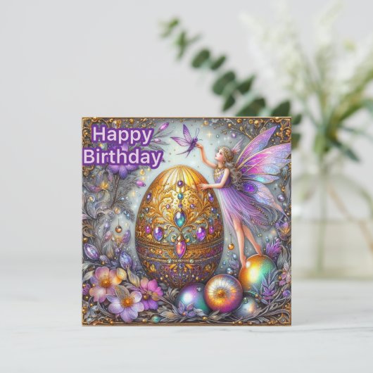 BIRTHDAY CARD ~ Fairy And Decorated Egg  ~ (スタンド正面)