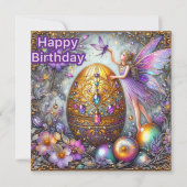 BIRTHDAY CARD ~ Fairy And Decorated Egg  ~ (正面)