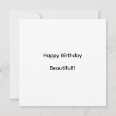 Birthday card featuring beautiful 1920s girl  カード (裏面)