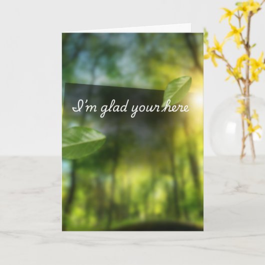 Birthday card for Anyone カード (黄色い花)