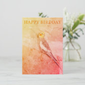 Birthday Card for Bird Lovers エンクロージャーカード (スタンド正面)