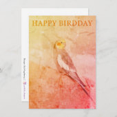Birthday Card for Bird Lovers エンクロージャーカード (正面/裏面)