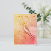 Birthday Card for Bird Lovers ポストカード (スタンド正面)