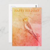 Birthday Card for Bird Lovers ポストカード (正面/裏面)