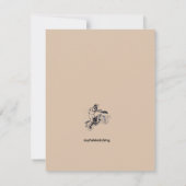 Birthday Card for boy with motocross sketch 出欠カード (裏面)