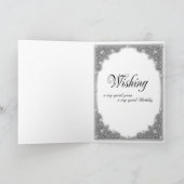 Birthday card for granddaughter, 20, with a lily カード (内部)