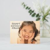 Birthday Card for Her beautiful special picture ポストカード (スタンド正面)