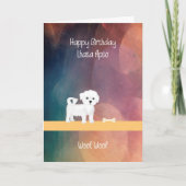 Birthday Card for Lhasa Apso Dog カード (正面)
