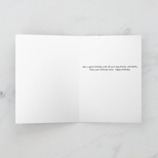 Birthday Card for Lhasa Apso Dog カード (内部)