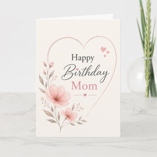 Birthday Card for Mom カード (正面)