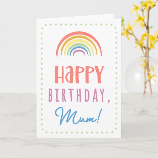 Birthday Card for Mum カード (黄色い花)