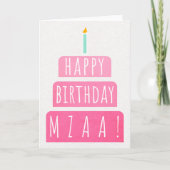 Birthday Card for Mzaa カード (正面)