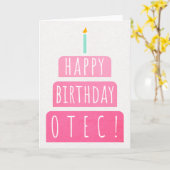 Birthday Card for Otec カード (黄色い花)